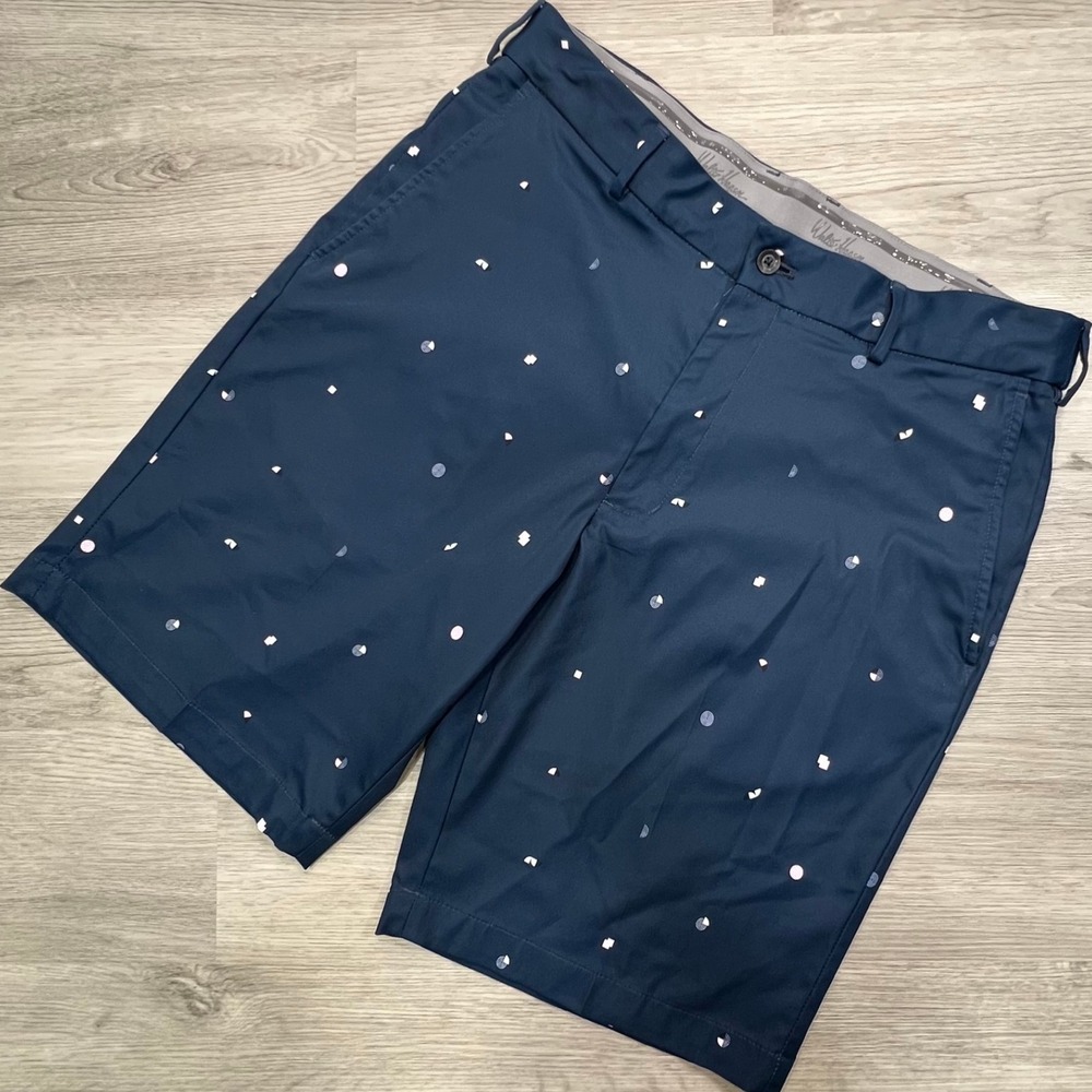 Walter Hagen Mens Golf Shorts Size 35 Moisture Wicking Lightweight Geo Shapes